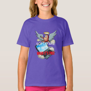 Software is beter als het gratis is t-shirt