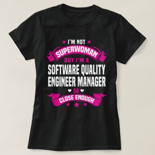 Software Quality Engineer Manager T-shirt (Design voorkant)