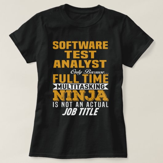 Software Test Analyst T-shirt (Design voorkant)