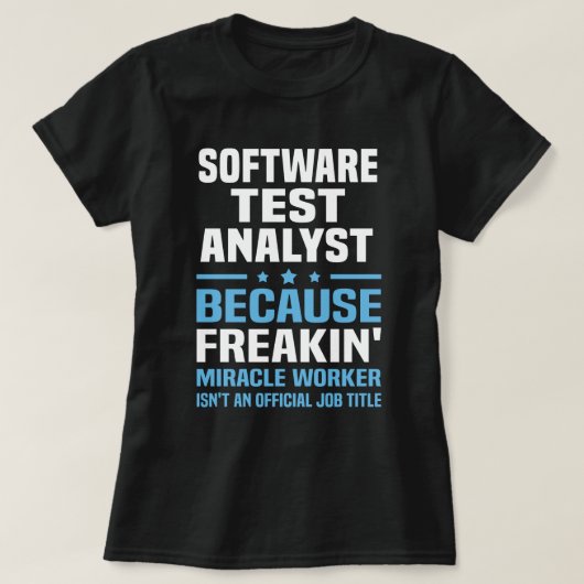 Software Test Analyst T-shirt (Design voorkant)