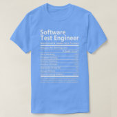 Software Test Engineer Nutritional and Undenable T-shirt (Design voorkant)