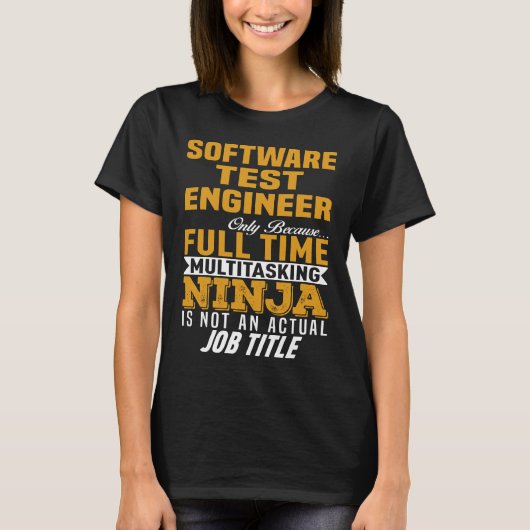 Software Test Engineer T-shirt (Voorkant)