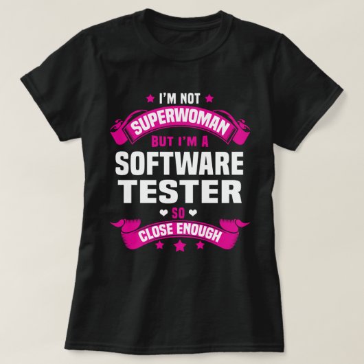 Software-tester T-shirt (Design voorkant)