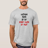 Software Tester Zombie Joke T-shirt (Voorkant)