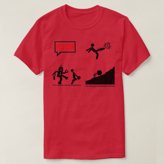 Software Testing Pack T-shirt (Design voorkant)