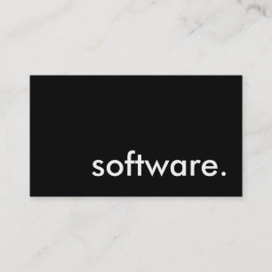 software. visitekaartje