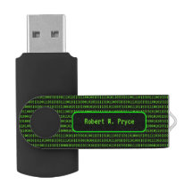 Softwarecode - Machine Binary & Jouw naam Black
