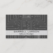 Softwarecodeur | Ontwikkelaarstechnologie Visitekaartje (Voorkant)