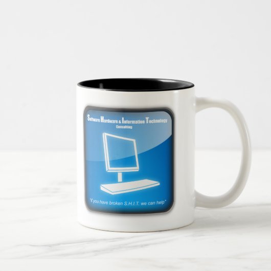 Softwarehardware en informatietechnologie tweekleurige koffiemok (Rechts)