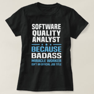 softwarekwaliteitsanalist t-shirt