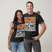 Softwareontwikkelaar Ik probeer het grappig te mak T-shirt (Unisex)