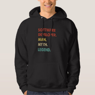 Softwareontwikkelaar Man Mythe Legende 1 Hoodie