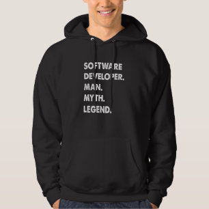 Softwareontwikkelaar Man Mythe Legende Hoodie