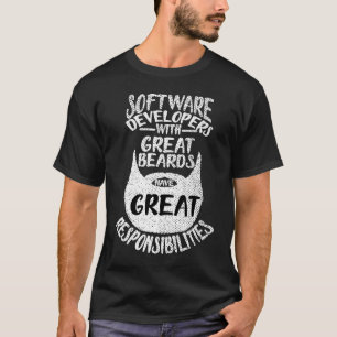 Softwareontwikkelaar Met Grote Barden Codeur Prog T-shirt