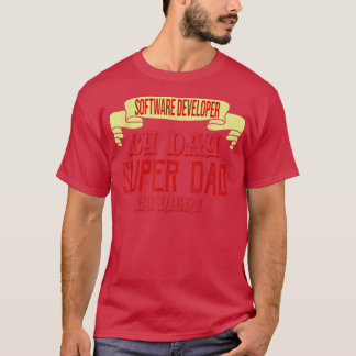 Softwareontwikkelaar overdag, superdad 's nachts t-shirt