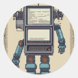 Softwareontwikkelaar programmeur codering Tech Gee Ronde Sticker