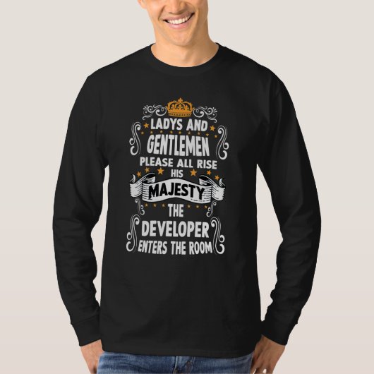Softwareontwikkelaar T grappige uitspraak computer T-shirt (Voorkant)
