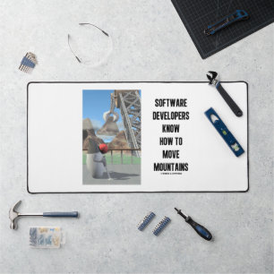 Softwareontwikkelaars weten hoe ze bergen kunnen v bureaumat