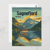 Sognefjord  kunst briefkaart (Voorkant / Achterkant)