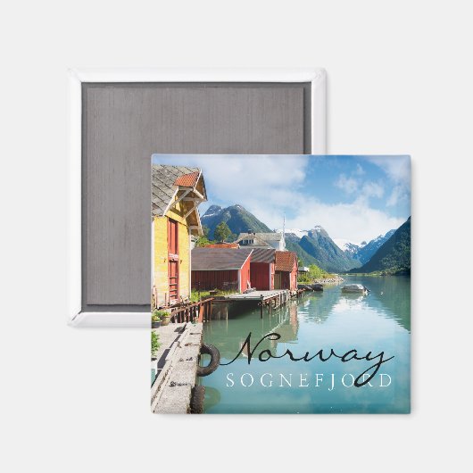 Sognefjord landschap in Noorwegen Magneet (Voorkant / Achterkant)