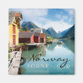 Sognefjord landschap in Noorwegen Magneet (Voorkant)