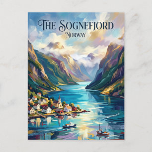 Sognefjord Noorwegen Briefkaart