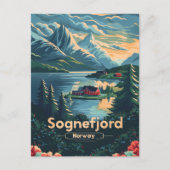 Sognefjord Norway Briefkaart (Voorkant)