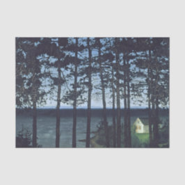 Sohlberg Fishermans Cottage Landscape Painting Tissuepapier