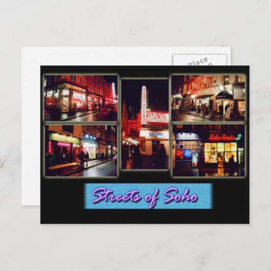 Soho london briefkaart (Voorkant / Achterkant)