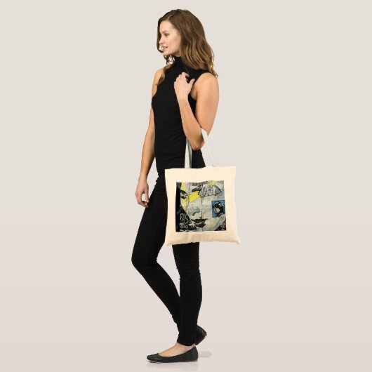 Soho Wall Art Girl Face Canvas tas (Voorkant (model))