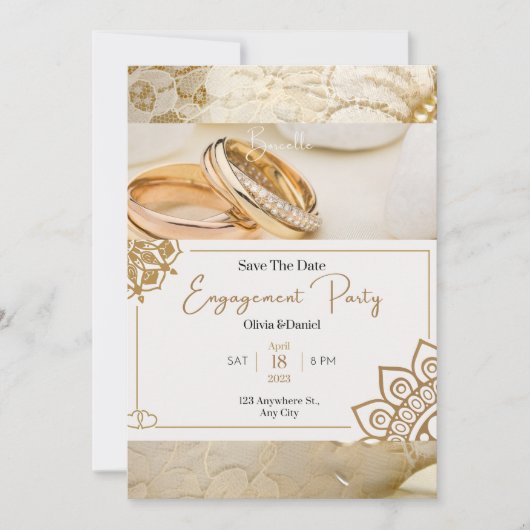 Sohoe Ultra Elegant Wedding Invitation (Devant)