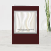 Soie blanche Programme de mariage (Dos)