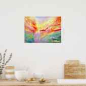 Soie Je crois en Anges Poster Art Peinture (Cuisine)