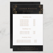 soie noire fleurir service et le prix prospectus (Devant / Derrière)