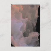 soie transparente élégante carte de réception mode (Dos)