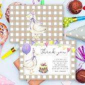 Soignée fête d'anniversaire Goose merci