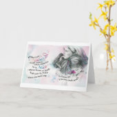 Soigner Dieu/Infirmière, Carte de voeux pliée, 5"x (Fleur jaune)