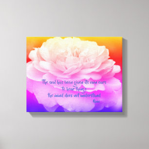 Soil and Mind Rumi Inspirerend Quote Canvas Afdruk