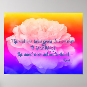 Soil and Mind Rumi Inspirerend Quote Poster