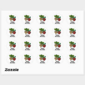 Soil Mates Funny Beet Root Pun Ronde Sticker (Vel)
