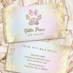 soin animal salon carte de visite<br><div class="desc">veuillez noter que ceci est un produit imprimé sans VRAI OR FOIL</div>