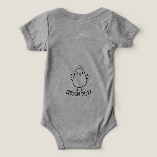 Soin corporel pour bébé amusant - "Devinez quoi ?  (Design Verso)