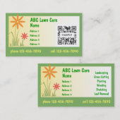 Soin de pelouse de modèle de carte de visite (Devant / Derrière)