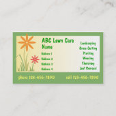 Soin de pelouse de modèle de carte de visite (Dos)