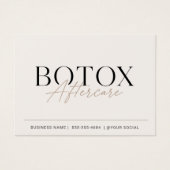 Soins après Botox Beige Minimaliste (Devant)