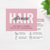 Soins après-vente des extensions de cheveux rose m (Bureau)