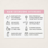 Soins après-vente des extensions de cheveux rose m (Dos)