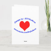 Soins avec amour Carte de voeux de la Journée des  (Dos)