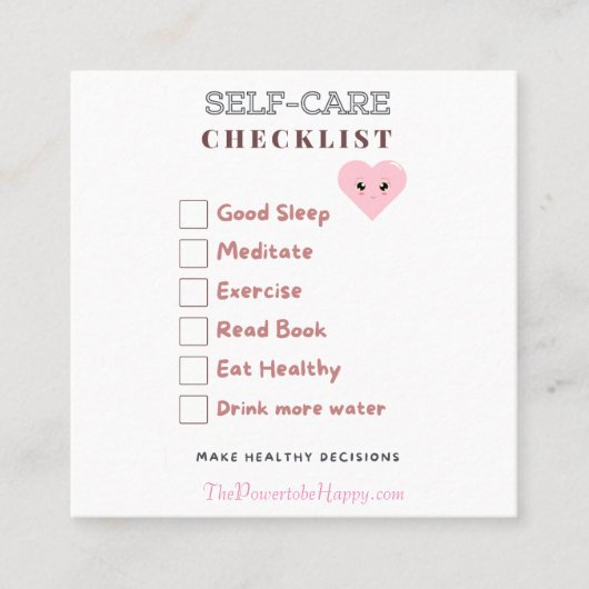 SOINS - CARTE SANTÉ ET BIEN-ÊTRE (Devant)