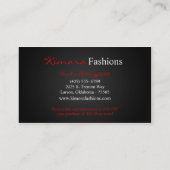 Soins de la peau Massage Spa Vector Carte de visit (Dos)